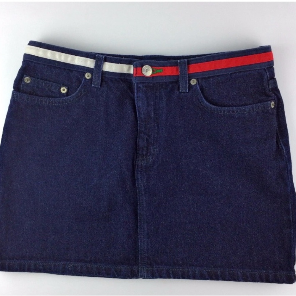 Y2K Tommy Hilfiger Jeans Denim Mini Skirt EUC Junior Size 7